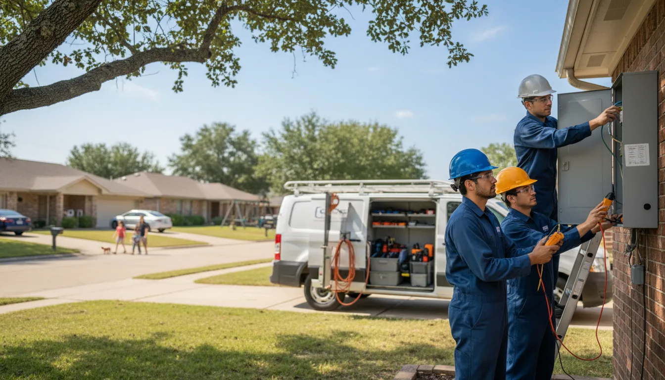 Certified electrician providing emergency electrical services in Palmdale, FL